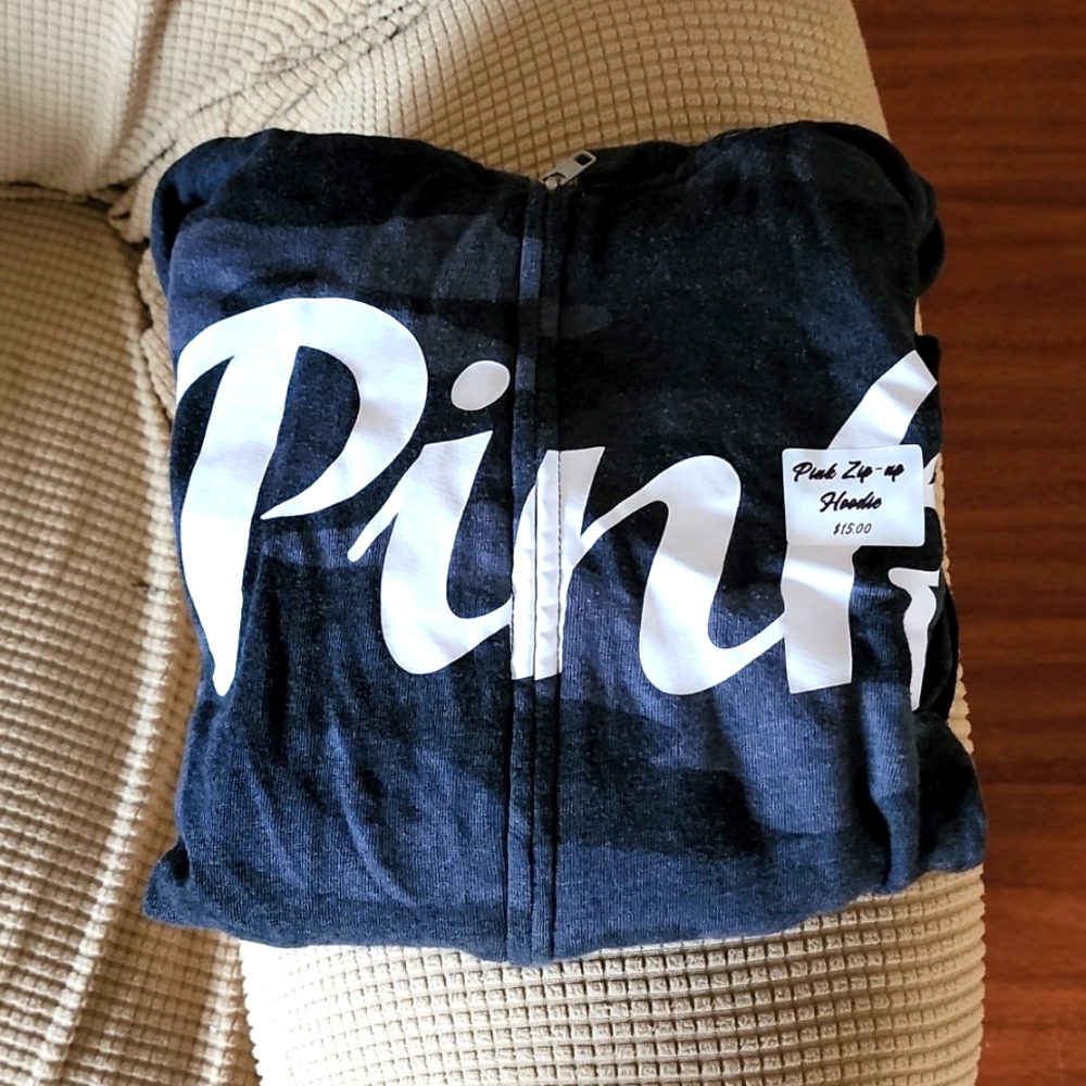 Victoria secret PINK Camo zip up hoodie